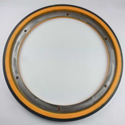 Приводное колесо поручня эскалатора Otis XO 508 D-557, резиновый обод (крепление d-11mm,, без резьбы