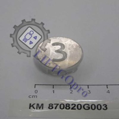 Нажимной элемент кнопки приказа KONE КМ870820G003 "3"