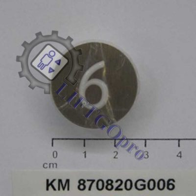 Нажимной элемент кнопки приказа KONE КМ870820G006 "6"