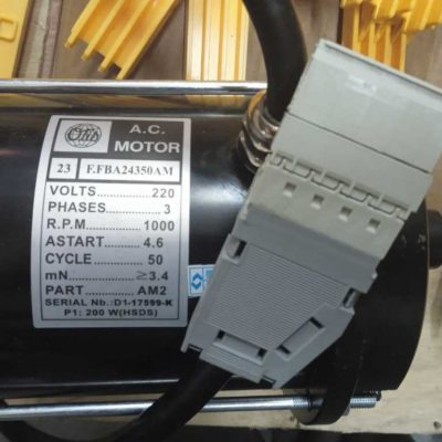 Мотор привода дверей 200W 220V 1000RPM прямоугольный разъем (FBA24350AM2) Otis