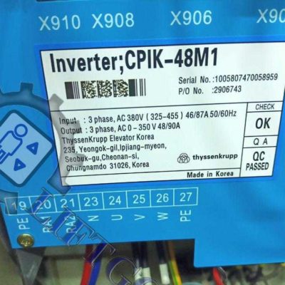 Частотный преобразователь CPIK 48M Вх.380Vac 46/87A