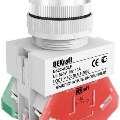 Кнопка зеленая выключения ABLF-22 220В ВK-22