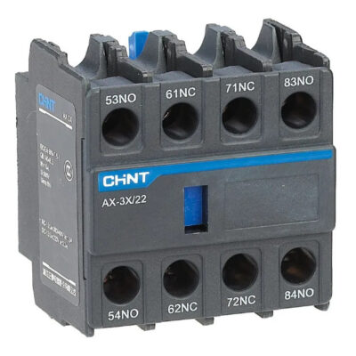 Блок дополнительных контактов AX-3X/22 (2NO+2NC) для контакторов NXC