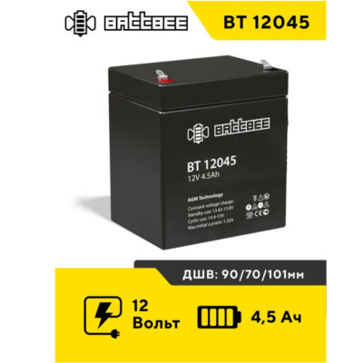 Аккумулятор Battbee BT 12045 12V 4,5Ah AGM VRLA