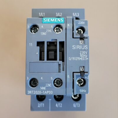 Контактор 3RT2028-1AP00 (38A 18,5kW 1NO/1NC 230VAC) Siemens